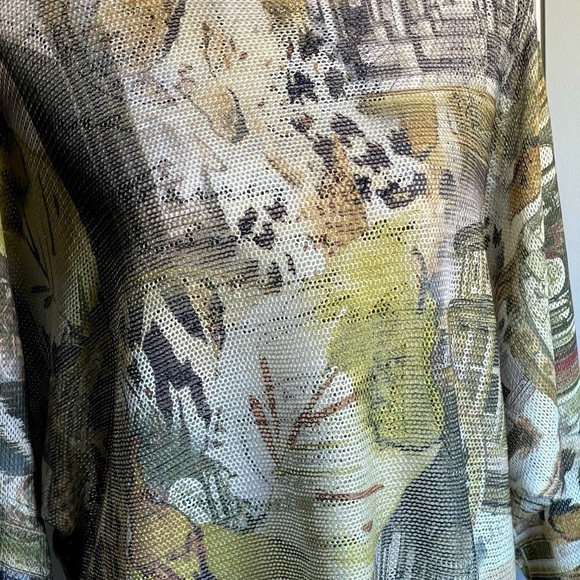 Gigi Moda Italian Batwing Sweater Top | One Size |  Abstract Print - Picture 6 of 13